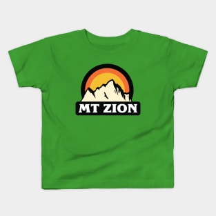 Utah Zion National Park Retro Vintage Design Gift Kids T-Shirt